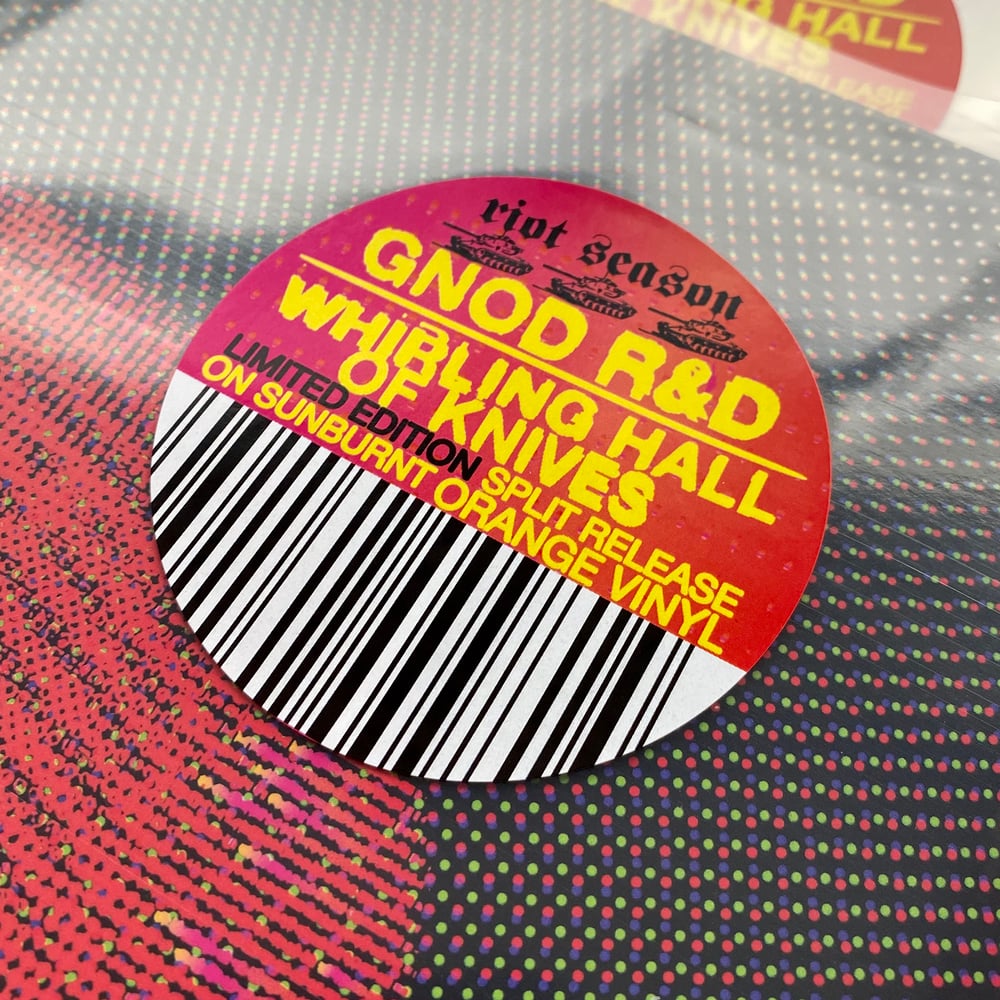 GNOD R&D / WHIRLING HALL OF KNIVES 'GNOD/WHOK' Orange Vinyl 12"