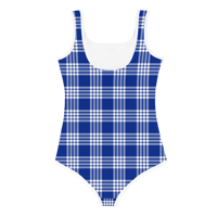 Image 2 of Palaka Blue: Keiki Swimsuit (2T-7)