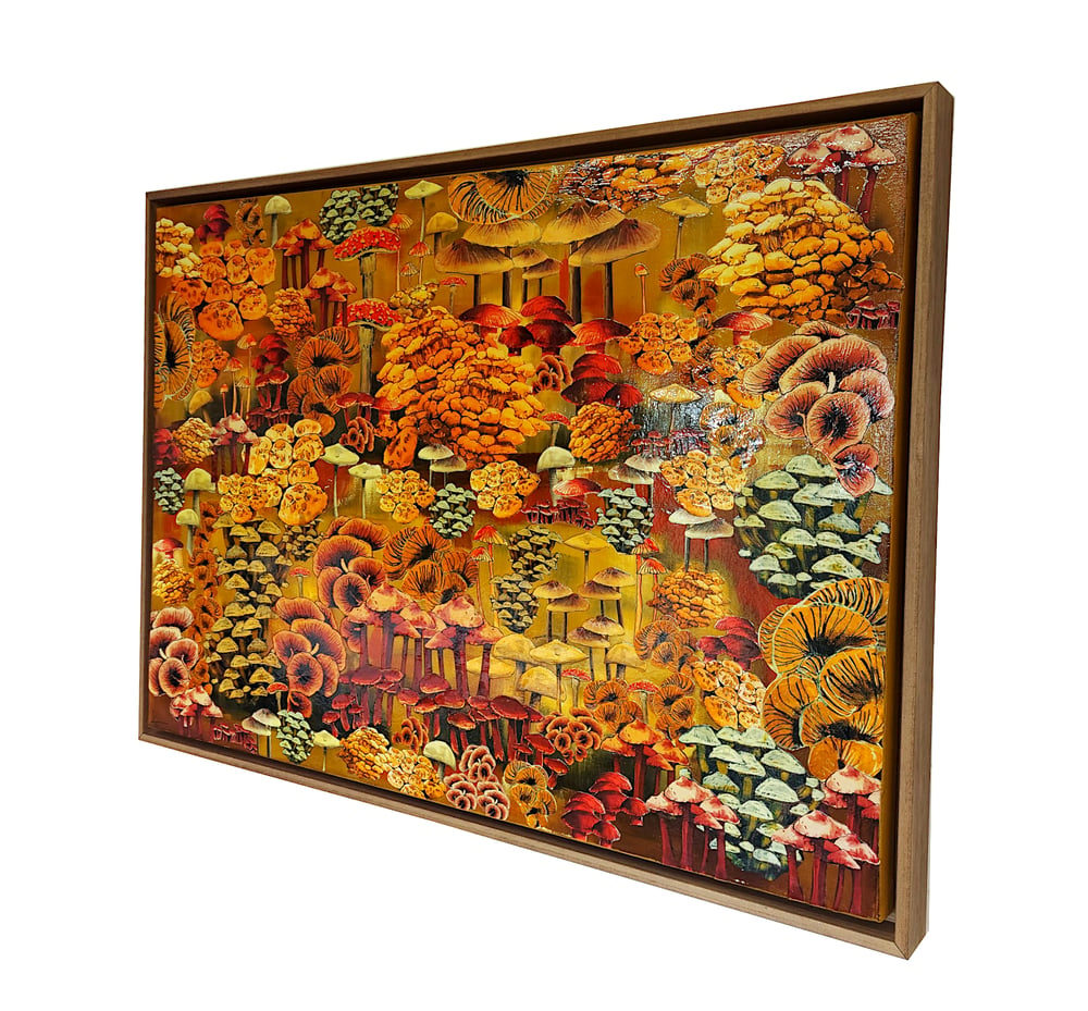 Image of Original Canvas - Mushrooms - 100cm x 70cm