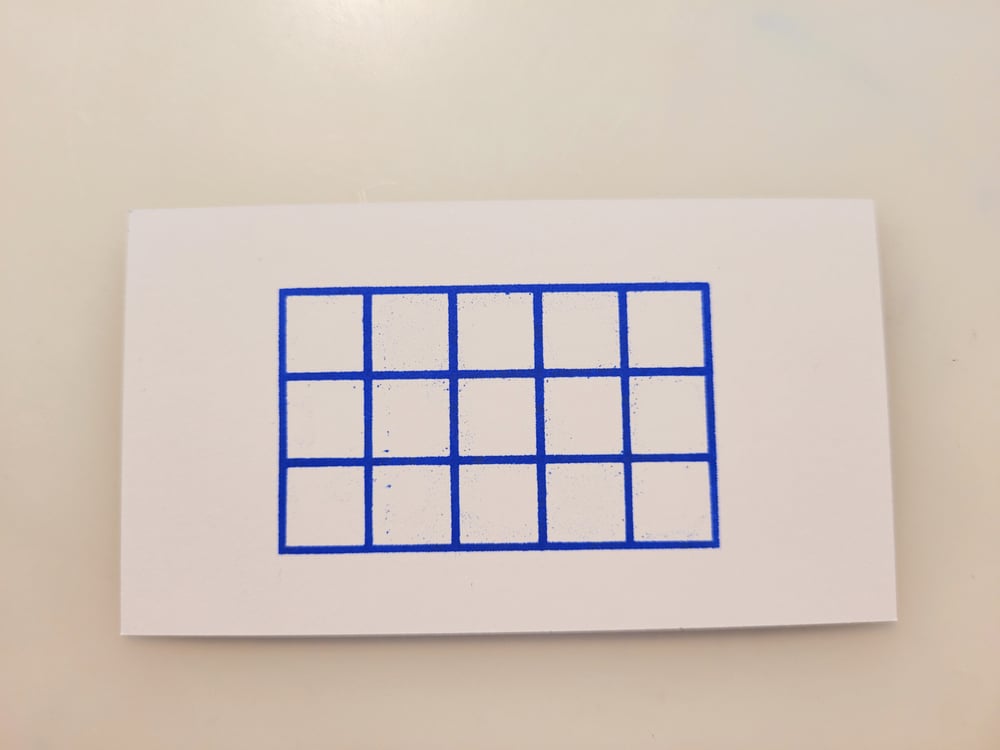 Plain Grid Correction Stamp