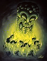 "Night on Voodoo Mountain" 8.5"X11" Signed Art Print 