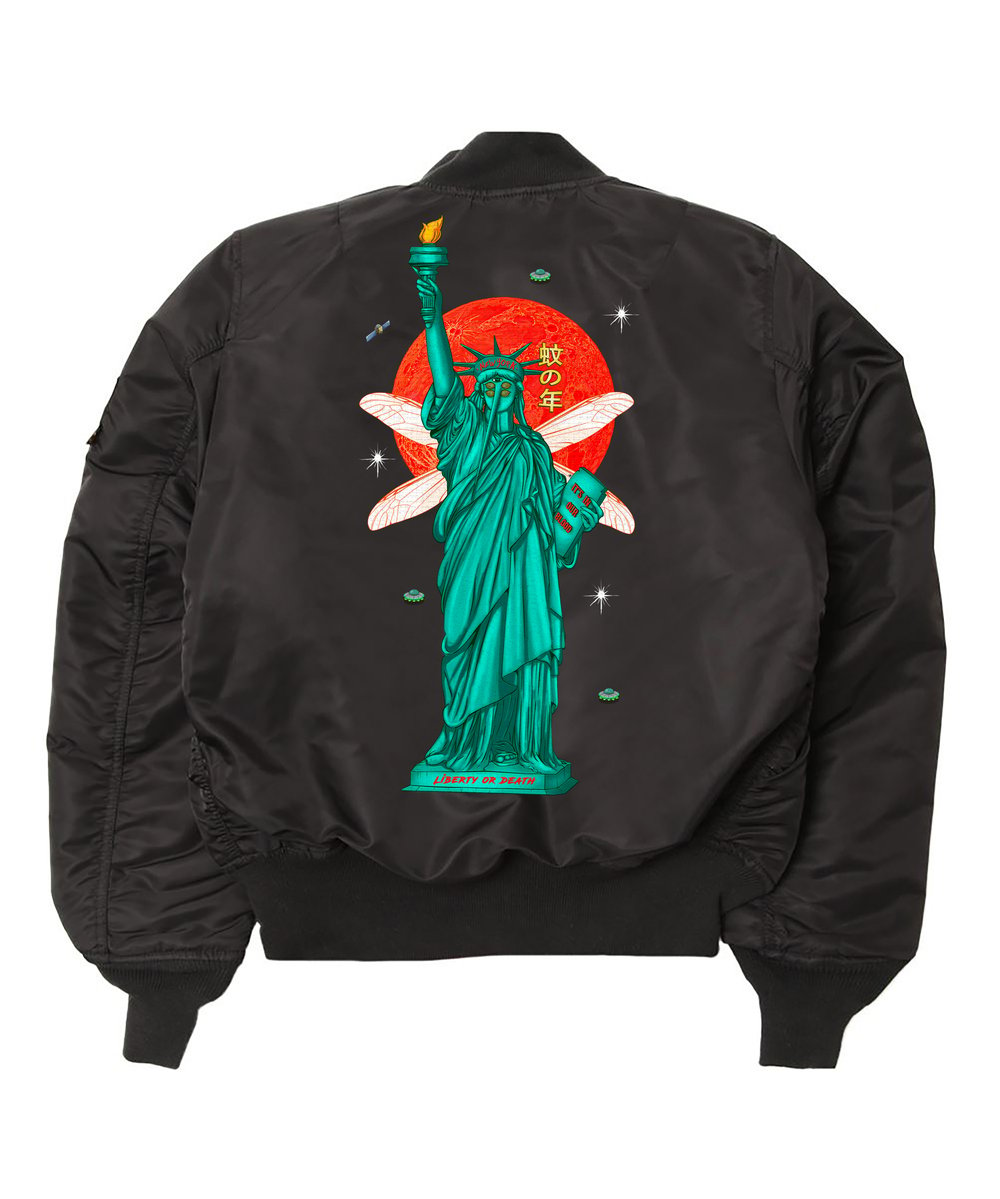 Liberty or Death | Embroidered | Bomber Jacket 