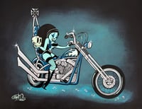 "Chopper Queen" 8.5"X11" Signed Art Print 