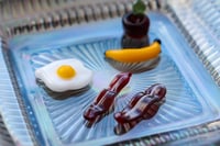 Image 1 of Bacon and Eggs - Tiny Glass Art