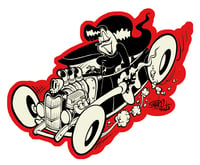 "Hot Rod Girl" Vinyl Sticker 