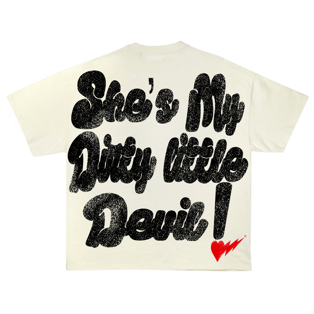 SHE'S MY LITTLE DEVIL 0VERSIZED T-SHIRT