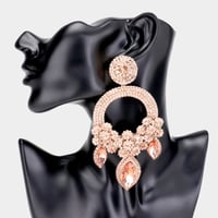 Image 3 of Shine on Your Special Day with Glamorous Crystal Chandelier Earrings for Prom