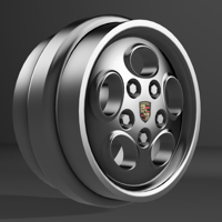 Image 1 of 1/64 Scale Porsche Phone Dial 9mm Dia
