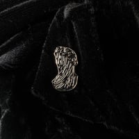 Image of Veiled Lady Pin - Black 
