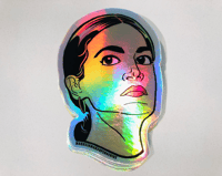 Image 2 of Rep. Alexandria Ocasio-Cortez Face Sticker
