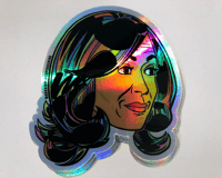 Image 2 of Vice-President Elect Kamala Harris Face Sticker