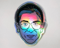 Image 2 of Justice Ruth Bader Ginsburg Face Sticker