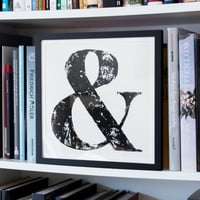 Spitzkant Woodcut Print Dark Ampersand