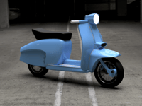 Image 1 of 1/64 Scale Lambretta Scooter