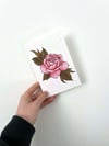 Plantable Seed Card - Traditional Tattoo Flash Rose