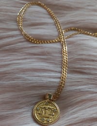 Image 5 of 18K Gold Zodiac Pendant Necklace 