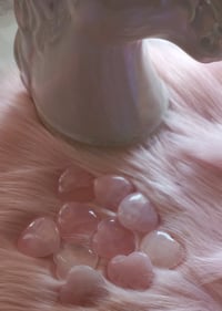 Image 2 of Natural Rose Quartz Heart Crystal 