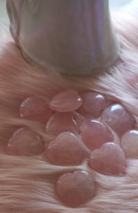 Image 1 of Natural Rose Quartz Heart Crystal 