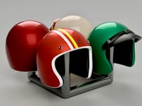 Image 1 of 1/64 Scale Vintage Helmets 6mm dia - Set of 4