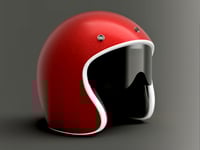 Image 5 of 1/64 Scale Vintage Helmets 6mm dia - Set of 4