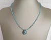 Calming and Confidence Boosting - Blue Flash Labradorite + Blue Apatite Layering Necklace