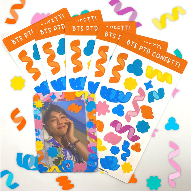 confetti deco stickers