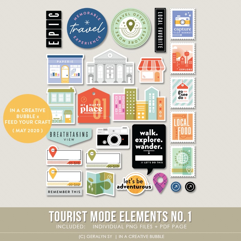 Image of Tourist Mode Elements No.1 (Digital)