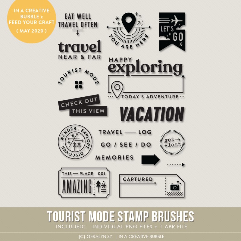 Image of Tourist Mode Stamp Brushes (Digital)