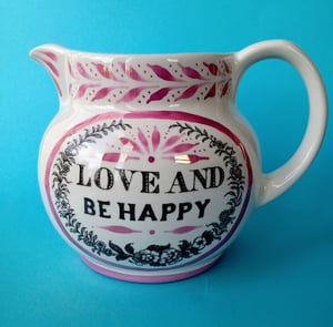 Love and be happy personalised jug