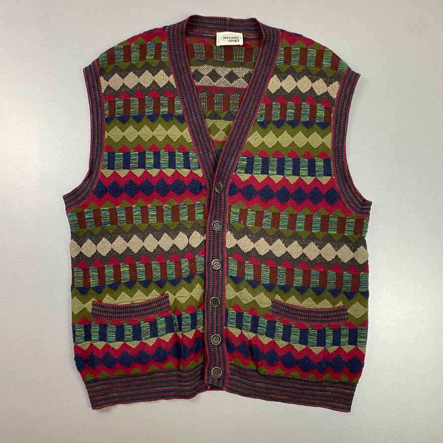 Image of  Missoni button up vest,  size large