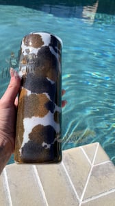 Image of Cow print tumbler
