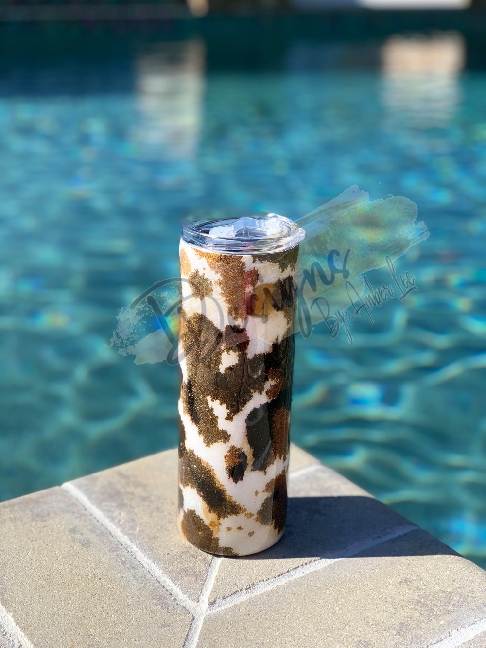 Image of Cow print tumbler