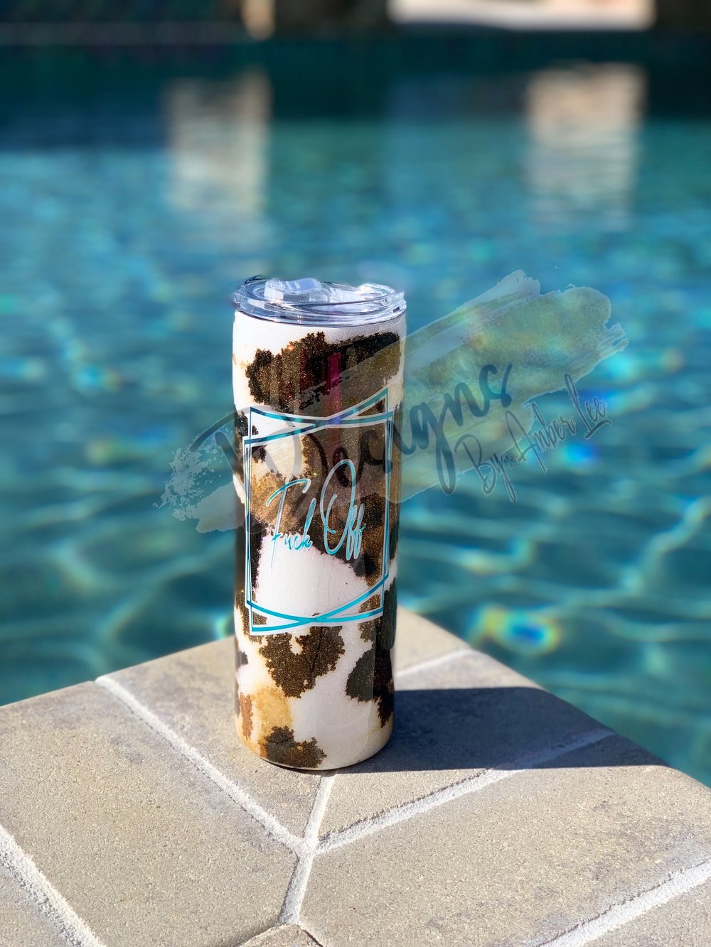 Image of Cow print tumbler