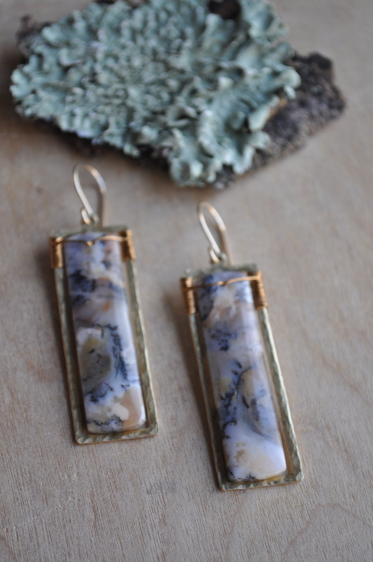 Image of Dendritic Agate Bar Dangles