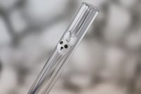 Image 3 of Easter Glass Straw Set - Bunny & Swirl of Carrots  
