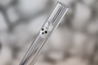 Image 3 of Easter Glass Straw Set - Bunny & Swirl of Carrots