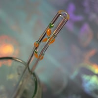 Image 2 of Easter Glass Straw Set - Bunny & Swirl of Carrots