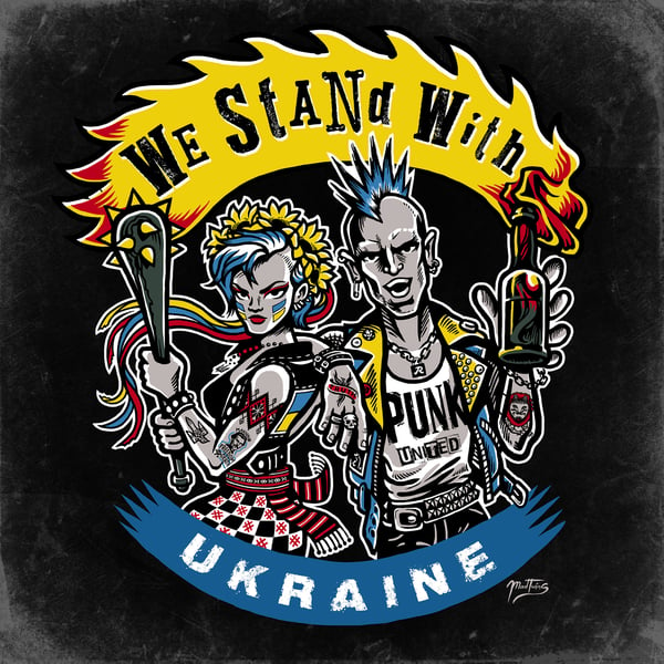 Image of Punks for Ukraine Poster by Mad Twins