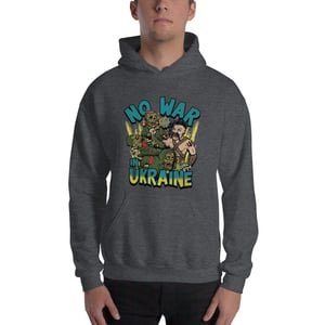 Image of Zombies no war in Ukraine Unisex Hoodie