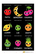 Image of Fruity Bois by Samantha Curcio (uncut production sheet)
