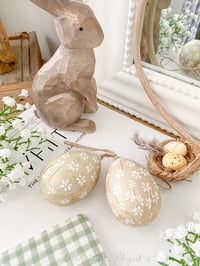 Image 1 of SALE! Set of Rustic Floral Eggs 