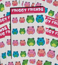 Image 2 of Froggy Friends Vinyl Sticker Sheet