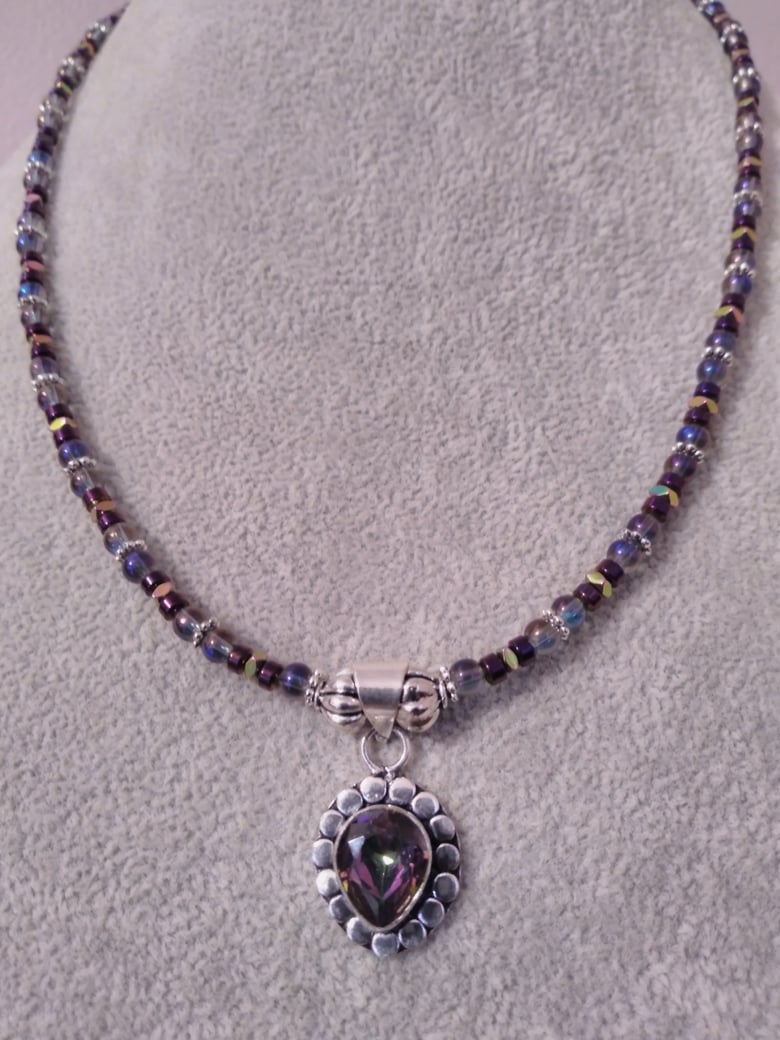 Image of MYSTIC TOPAZ PENDANT NECKLACE