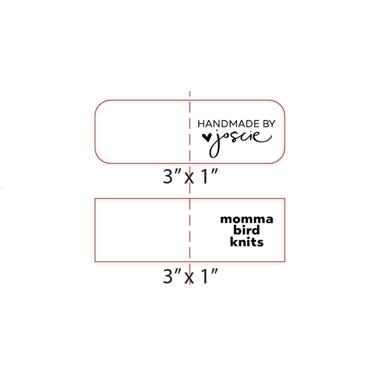 Rectangle Leatherette Labels Image 3