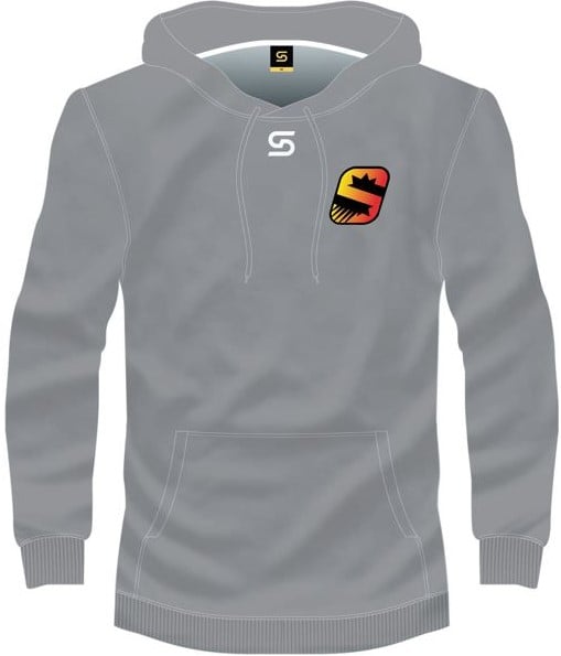 Image of Streetwear Fleece Hoodie - Grey