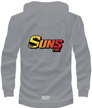 Image of Streetwear Fleece Hoodie - Grey