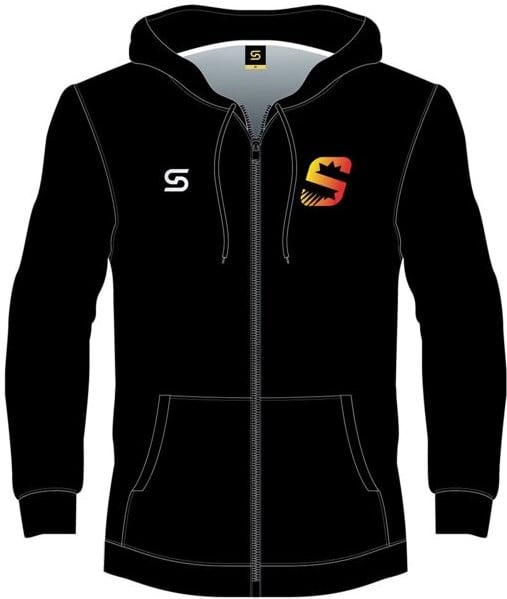 Image of Streetwear Fleece Zip Jacket - Black