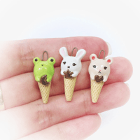 Image 5 of bear ice cream ceramic necklace