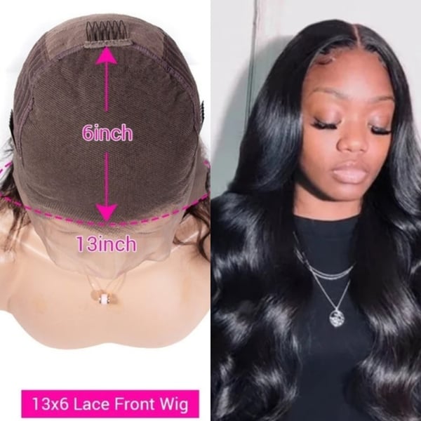 Image of HD 13x6 LACE FRONTAL WIG "BODY WAVE"