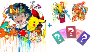 Image of Limited Edition "Pokemon Ash" Print Pack 